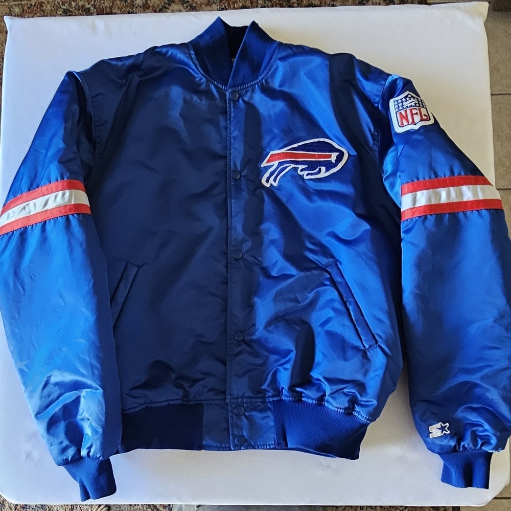Buffalo Bills Satin Starter Jacket XL VTG